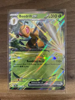 Beedrill ex Holo Double Rare Pokemon ME04: Chaos Rising 003/086 NM - Image 1