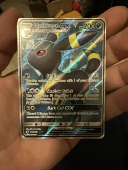 CLEAN💎Pokemon Umbreon GX Full Art 142/149 SM Base Set Ultra Rare Holo - Image 1