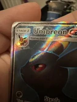 CLEAN💎Pokemon Umbreon GX Full Art 142/149 SM Base Set Ultra Rare Holo - Image 5