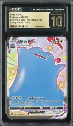 DITTO VMAX SV119/SV122 POKEMON SHINING FATES HOLO CGC 10 PRISTINE - Image 1