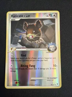 Pokemon - Supreme Victors - Raticate - REVERSE HOLO - 78/147 - Image 1