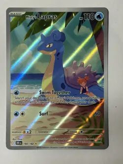 Pokemon TCG Destined Rivals Misty's Lapras Illustration Rare 194/182 - Image 1