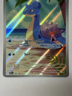 Pokemon TCG Destined Rivals Misty's Lapras Illustration Rare 194/182 - Image 4