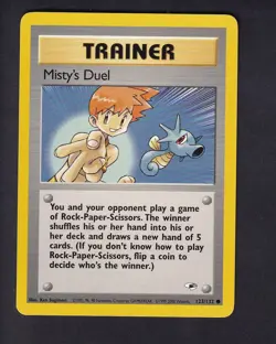 Misty's Duel 123/132 Common Gym Heroes Pokemon Near Mint - Image 1