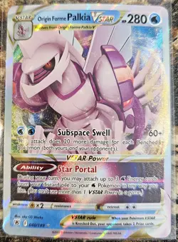 Pokemon 2022 Astral Radiance Origin Forme Palkia VSTAR 40 NM or better - Image 1