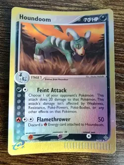 Houndoom 34/97 EX Dragon Reverse Holo Rare 2003 Pokemon - Image 1
