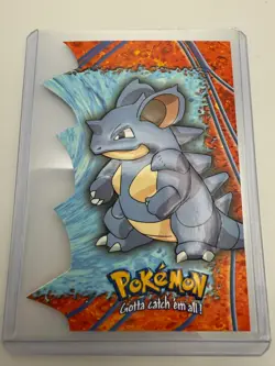 NM! Nidoqueen #31 Topps TV Animation Die Cut EV09 Of 12 Blue Logo Pokemon - Image 1