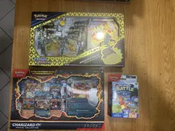 Pokemon TCG 3x Sealed Boxes Crown Zenith Pikachu Charizard Rx My First Battle 820650851476 - Image 1