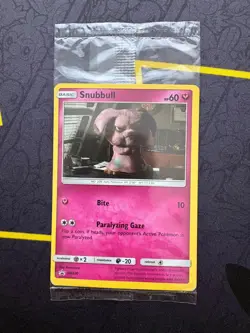 Snubbull SM200 Cosmos Holo Promo SM Black Star Promo Pokemon Mint Sealed - Image 1