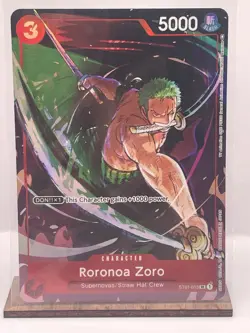 One Piece Roronoa Zoro ST01-013 (Gift Collection 2023) NM English holo promo - Image 1