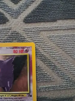 Pokemon TCG Gengar Fossil Holo Card 5/62 Unlimited Rare - Image 3