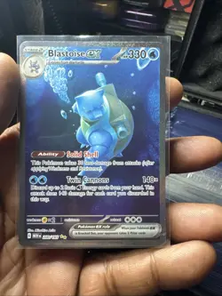 Pokemon TCG Blastoise EX Holo Ultra Rare Card 200/165 Scarlet & Violet 151 - Image 1