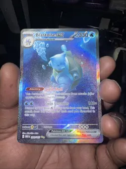 Pokemon TCG Blastoise EX Holo Ultra Rare Card 200/165 Scarlet & Violet 151 - Image 3
