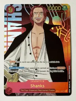 Shanks OP01-120 SEC (Alt Art) Romance Dawn - One Piece Card Game English - Image 1