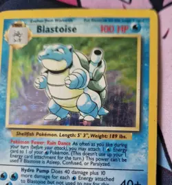 Blastoise 2/102 Holo Rare Base Set Pokemon Card LP Pokemon TCG - Image 4