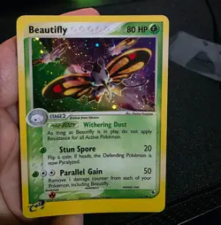 Beautifly - EX Ruby & Sapphire 2/109 2003 - E Reader - Pokemon - Holo NM Swirl - Image 2