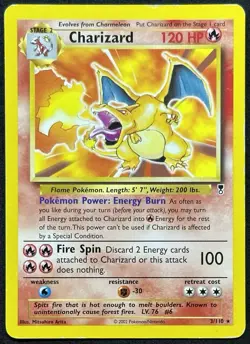 POKEMON~CHARIZARD~3/110~DECK~NO HOLO~LEGENDARY~ENG~LP - Image 1