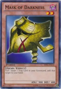 3 x Mask of Darkness - BP01-EN172 - Common - Unlimited Edition Near Mint, Englis - Image 1