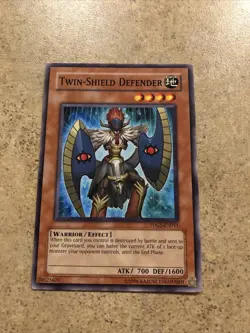 2X Yugioh! Twin-Shield Defender - TDGS-EN011 - Common - Unlimited Edition NM - Image 1