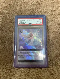 Elsa Enchanted PSA 10 207/204 - The First Chapter - Disney Lorcana - Image 1