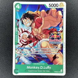 Monkey.D.Luffy - Red Bull Double Don!! - #PRB02-005 - One Piece Promotion Card - Image 1