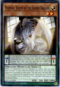 Yugioh - Vulmina, Statue of the Sacred Dragon - MP25-EN400 - Common - NM/M - Image 1