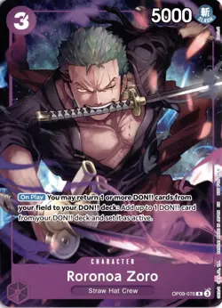 Roronoa Zoro (Welcome Pack Vol. 2) R One Piece Promotion Cards OP09-076 - Image 1