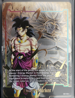 Bandai Dragon Ball Super Card Game Energy Marker Broly E01-03 Foil Alt Art - Image 1