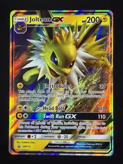 Jolteon GX SM173 Sun & Moon Black Star Promo Holo Pokemon Card NM - Image 1
