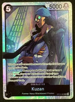 X4 OP10-082 Kuzan SR One Piece card game Royal Blood NM - Image 1