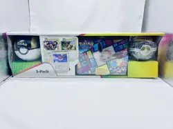 POKEMON COSTCO 3- PACK EEVEE TREASURE COLLECTORS CHEST TIN POKEBALLS BUNDLE NEW - Image 1