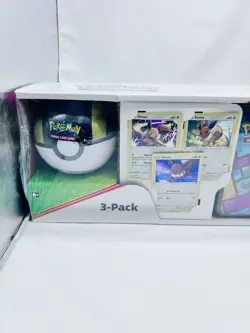 POKEMON COSTCO 3- PACK EEVEE TREASURE COLLECTORS CHEST TIN POKEBALLS BUNDLE NEW - Image 2