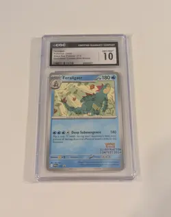 Feraligatr - CGC 10 - Illustration Contest 2024 - 213 Black Star Promo Pokemon - Image 1