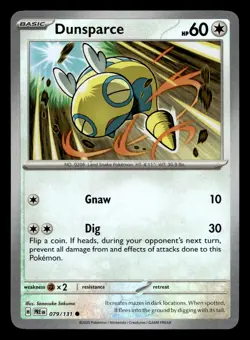 Dunsparce 079/131 Common Prismatic Evolutions Pokeball Reverse Holo Pokemon NM - Image 1