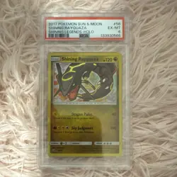 Pokemon Shining Rayquaza 56/73 Shining Legends Shiny Holo Rare PSA 6 2017 - Image 1