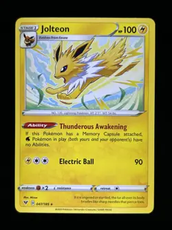 Jolteon 047/185 Rare Vivid Voltage Pokemon TCG - Image 1