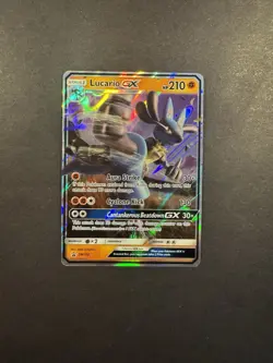Lucario GX SM100 Pokemon Black Star Promo Ultra Rare Holo Foil NM/VLP - Image 1