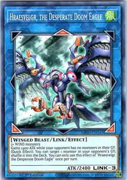 Yugioh Hraesvelgr, the Desperate Doom Eagle MP20-EN141 1st Edition NM - Image 1