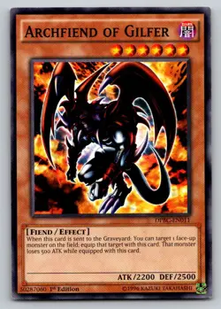 Archfiend of Gilfer DPBC-EN011 Duelist Pack: Battle City Yu-Gi-Oh - Image 1