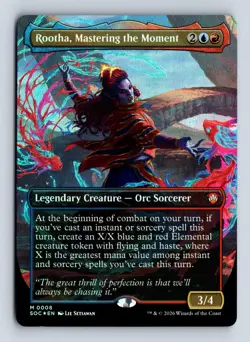 Rootha, Mastering the Moment (Borderless) Commander: Secrets of Strixhaven - Image 1