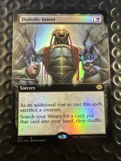 Mtg Diabolic Intent (Extended Art) The Brothers' War Foil 324 LP - Image 1