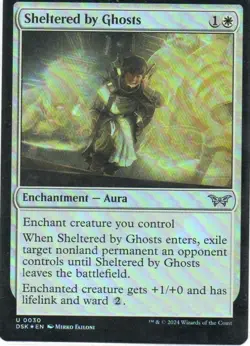 MTG: Duskmourn: House of Horror: Foil Sheltered by Ghosts: LP Condition - Image 1