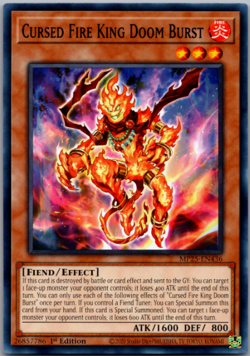 Yugioh - Cursed Fire King Doom Burst - MP25-EN436 - Common - NM/M - Image 1