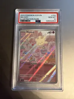 POKEMON MILCERY 2024 ILLUSTRATION RARE #152 PSA 10 GEM MT - Image 1