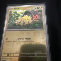 Joltik Master Ball Reverse 033/086 Sv: White Flare Holo Pokemon TCG - Image 1