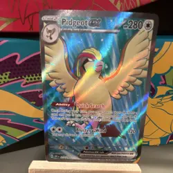 Pokemon scarlet &violet Pidgeot ex 217/197 SV03 Obsidian Flames UR Full Art Holo - Image 1