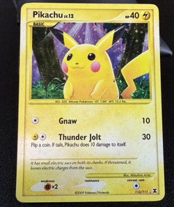 2009 Pokemon Pikachu 112/111 Holo HP - Image 1