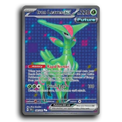Iron Leaves ex 186/162 Ultra Rare Temporal Forces Pokemon NM - Image 1