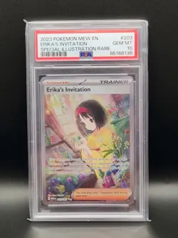 2023 Pokemon SV 151 Erika's Invitation Special Illustration Rare #203/165 PSA 10 - Image 1