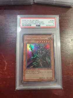 PSA 6 YU-GI-Oh! Mfc-Magician's Force 068 Chaos Command Magician 1st Edition - Image 1